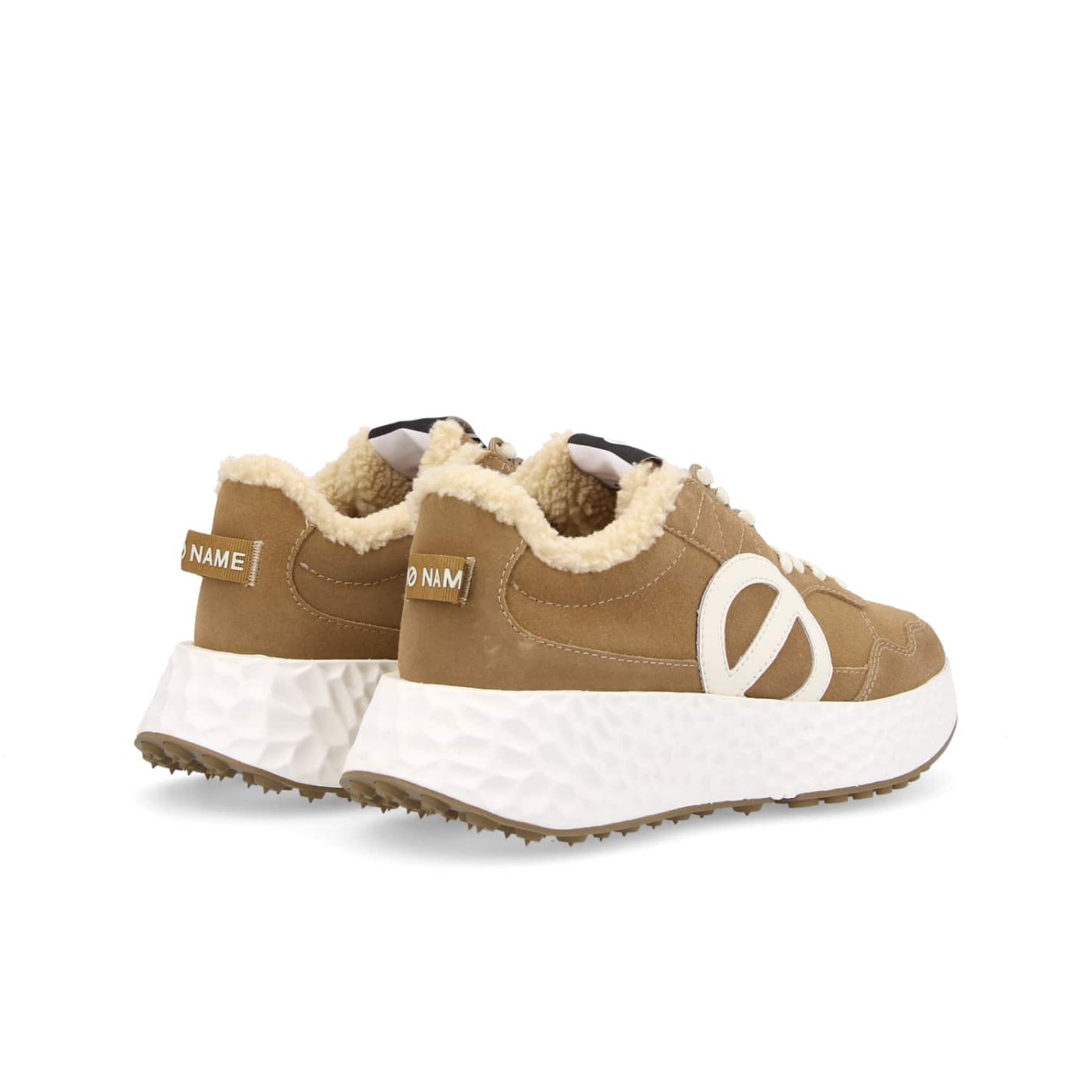 CARTER JOGGER  -  SUEDE COCOON  - NOCCIOLA/BIANCO SPORCO